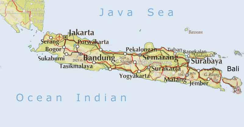 Map Java Indonesia