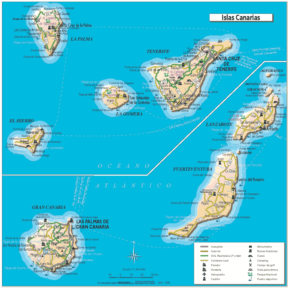 Canary Islands Surf Trip Destinations Map