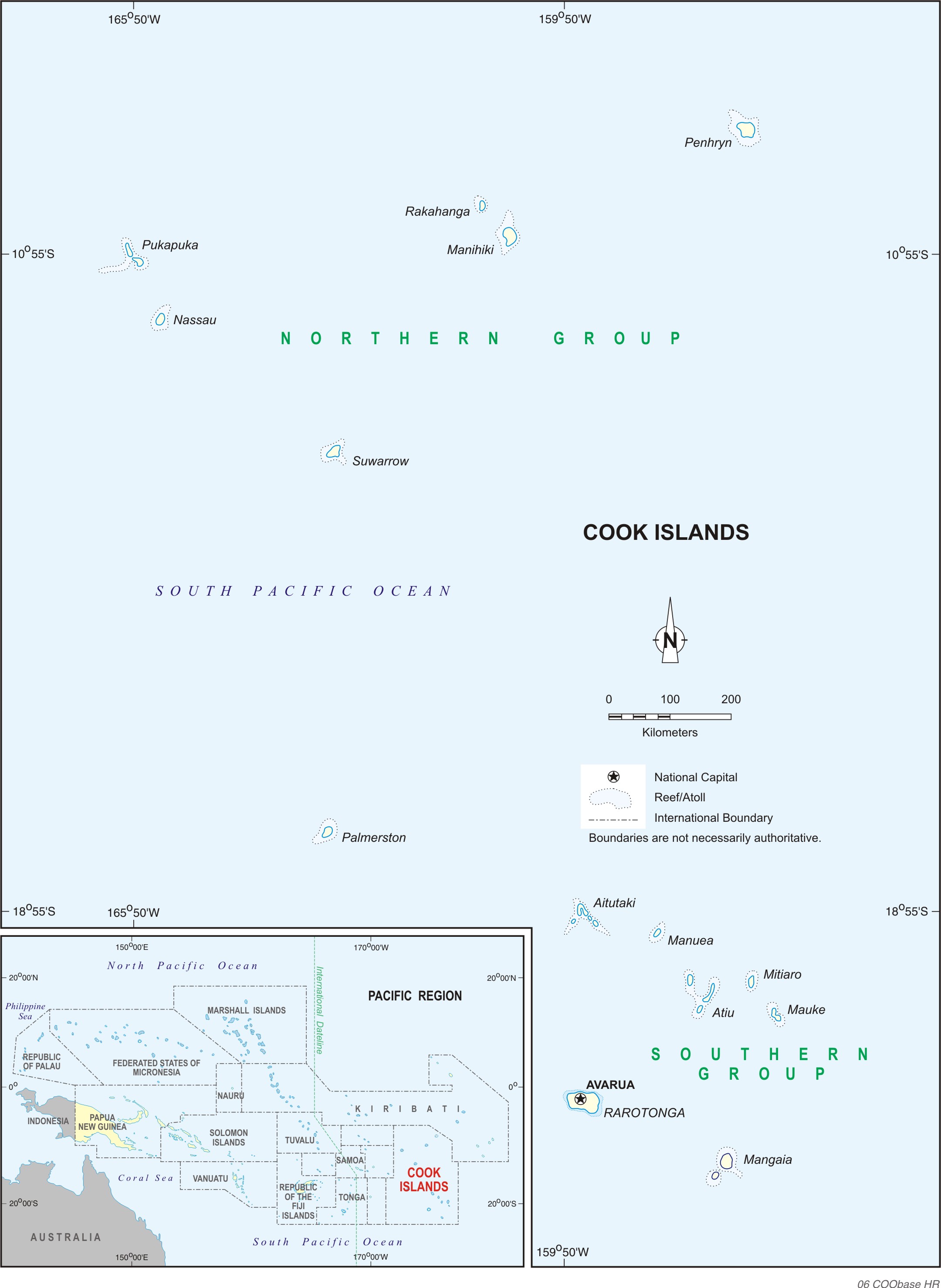 Cook Islands Map