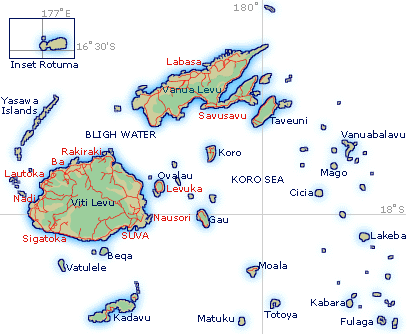 Fiji Map