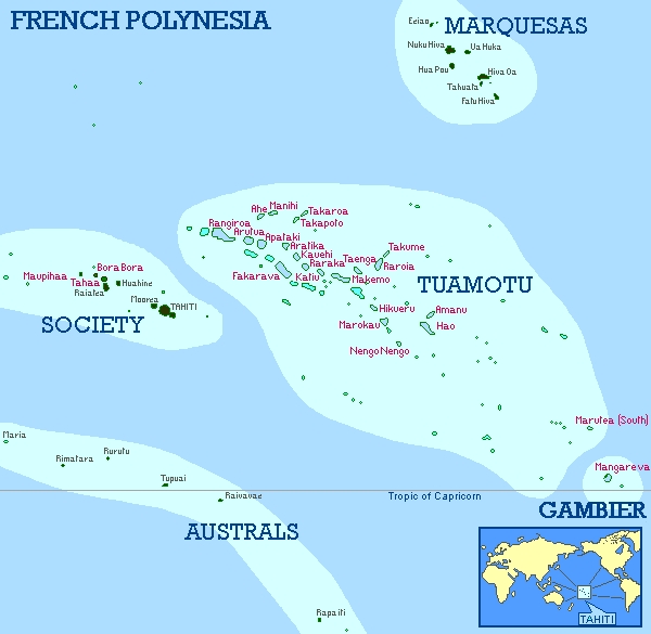 french polynesia map