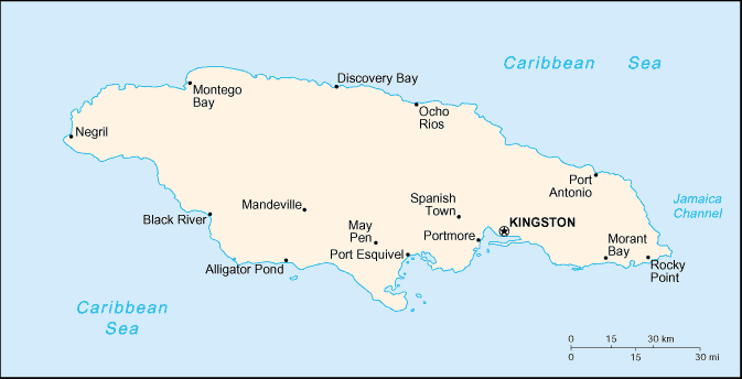 Jamaica Map