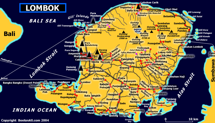 Lombok Map