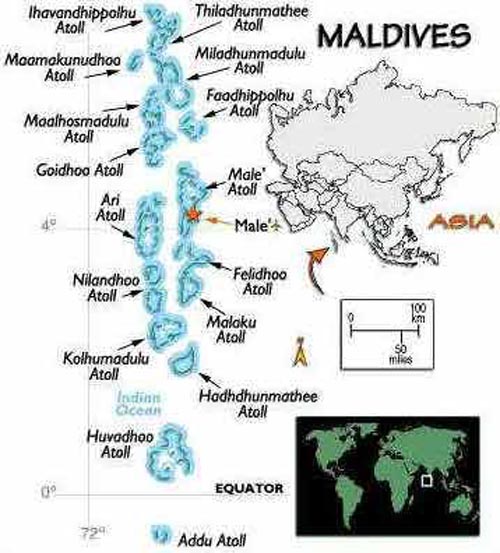 Maldives Map