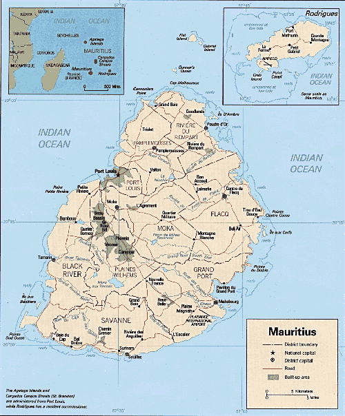 Mauritius Surf Trip Destinations Map