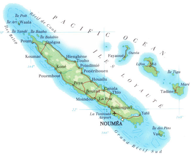 new caledonia map