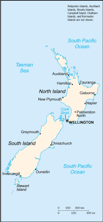 New Zealand Map