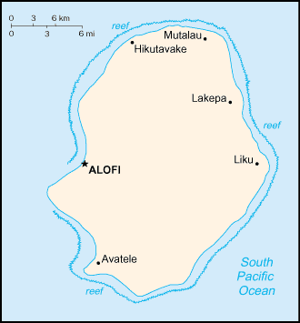 Niue Island Map