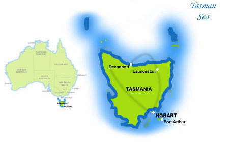 Tasmania Map