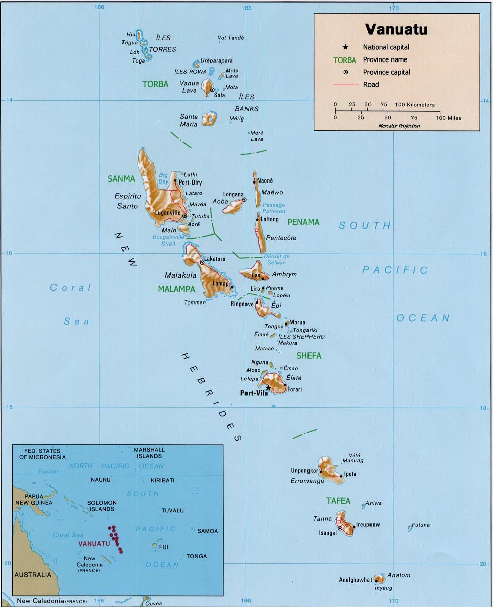 Vanuatu Map