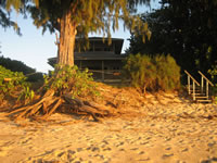 View of the Kawela Bay House from the Beach