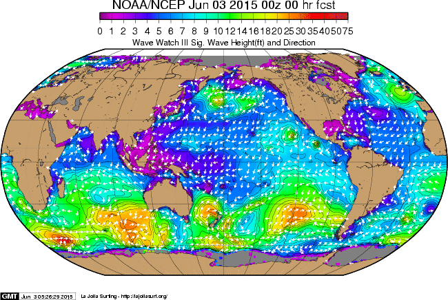 Global Animated Swell Model Courtesy of www.LaJollaSurf.org